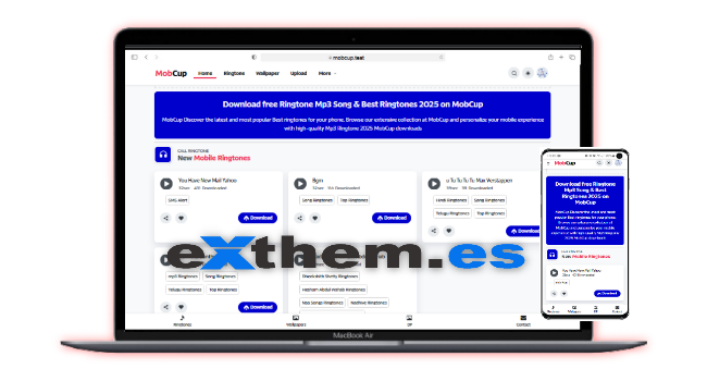 MobCup Theme – Premium Ringtone MP3 & Wallpaper Template for WordPress