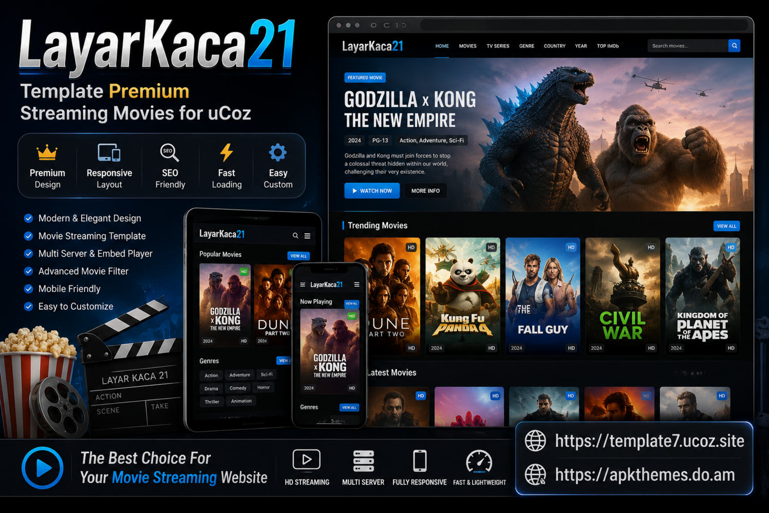 Apakah LayarKaca21 Template Premium Streaming Movies for uCoz Cocok untuk Website Hiburan? Berikut Informasi dan Referensinya