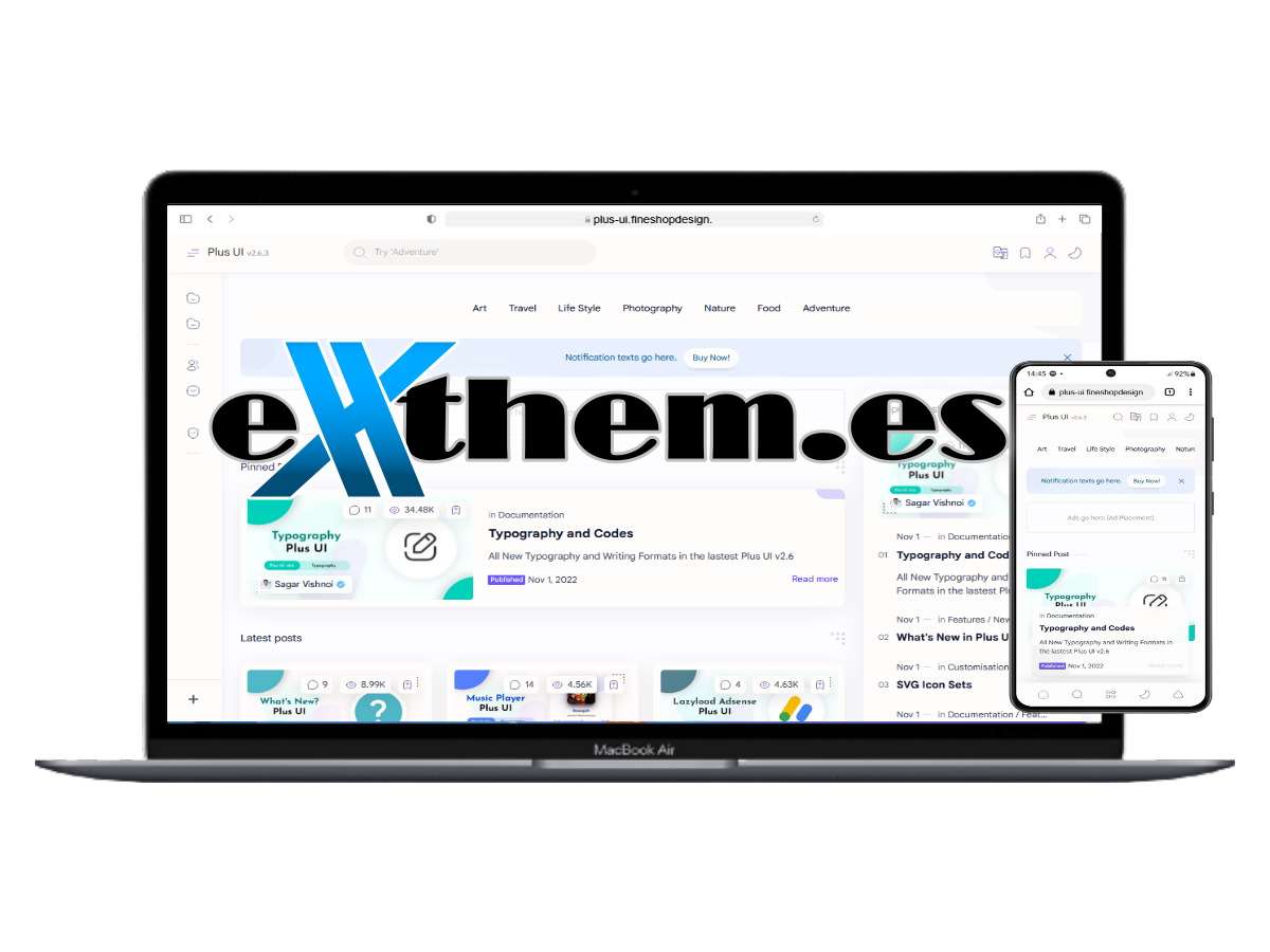 Plus UI Wp Themes for WordPress