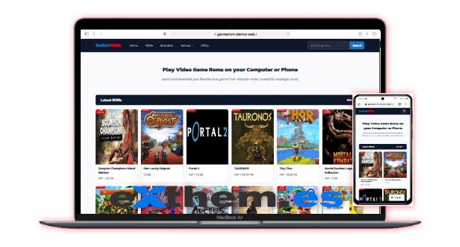 SwitchRoms Themes – Premium Download ROMs & Emulator Games Template for WordPress